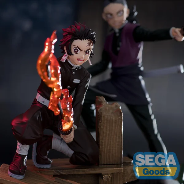 Demon Slayer - Figurine - Tanjiro Kamado & Genya Shinazugawa - Swordsmith Village Arc - Xross Link Figure
