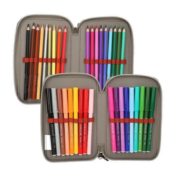 DINO WORLD TROUSSE A CRAYONS 3 COMPART NEW WORLD