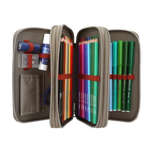 DINO WORLD TROUSSE A CRAYONS 3 COMPART NEW WORLD