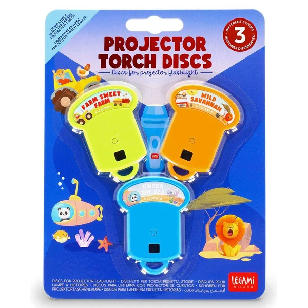 DISCS FOR PROJECTOR FLASHLIGHT - PROJECTOR TORCH DISCS - ANIMALS