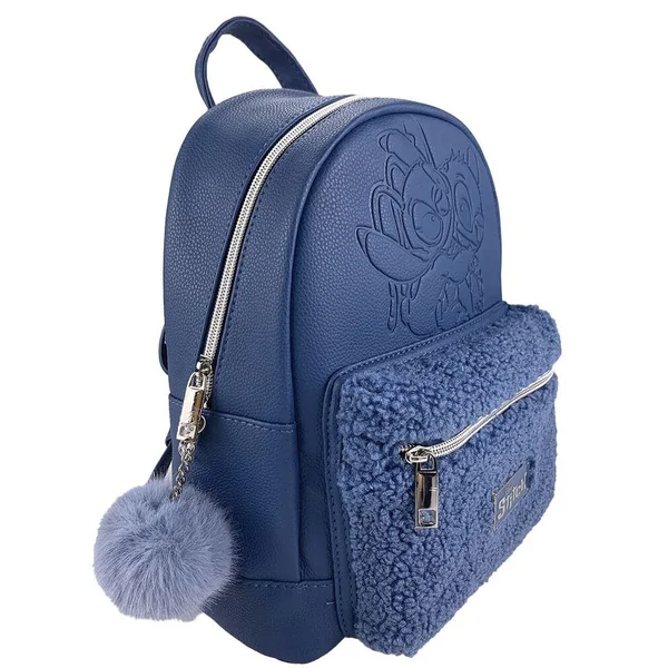 DISNEY STITCH ET ANGEL - SAC A DOS FASHION HUG TEDDY BLEU