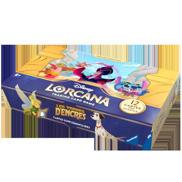 DISPLAY DE 24 BOOSTERS DISNEY LORCANA – Les Terres D’Encre