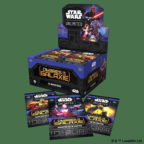 Display de 24 Boosters Star Wars Unlimited – Ombres de la Galaxie