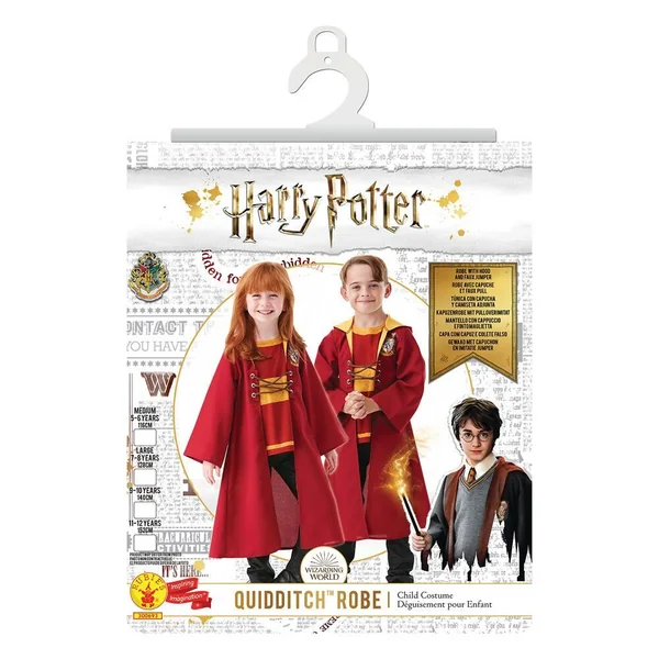 DÉGUISEMENT HARRY POTTER QUIDDITCH TOP & CAPE - TAILLE 9 - 10 ANS XL