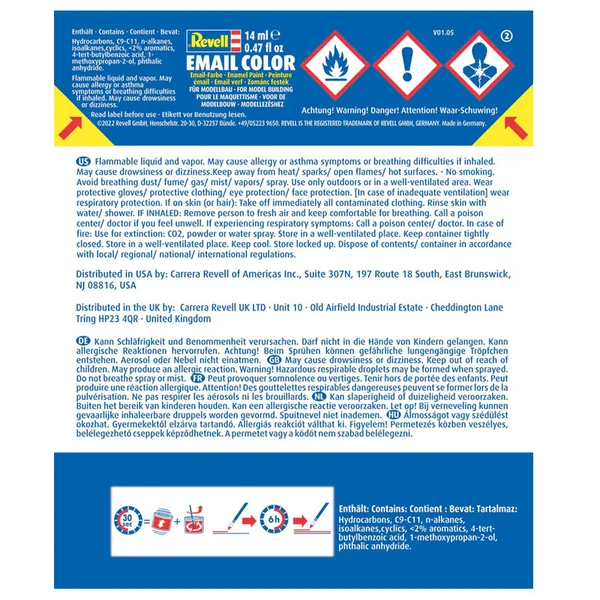 Email Couleur Mat "Vert Clair" (RAL 6027) 14ml - Revell