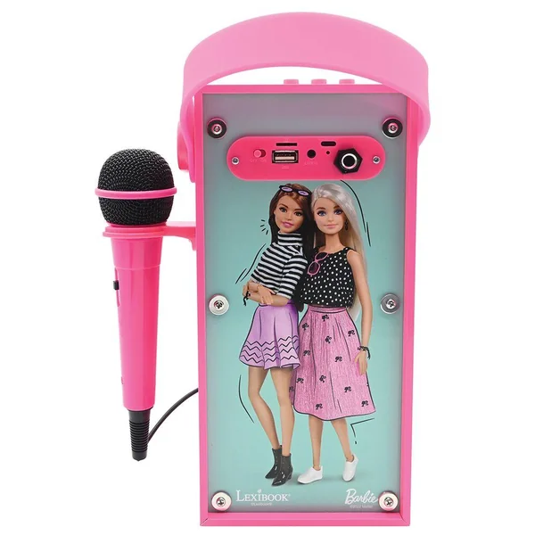 ENCEINTE TENDANCE BLUETOOTH® PORTABLE AVEC MICRO ET EFFETS LUMINEUX BARBIE