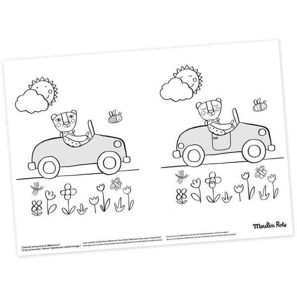 ENSEMBLE DE 40 SETS DE TABLE A COLORIER LES POPIPOP