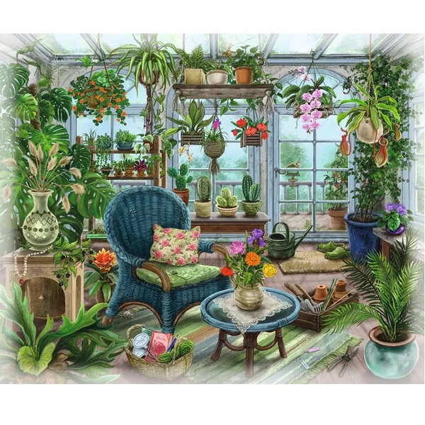 Escape puzzle 99 pcs Le jardin d'hiver du manoir - Ravensburger
