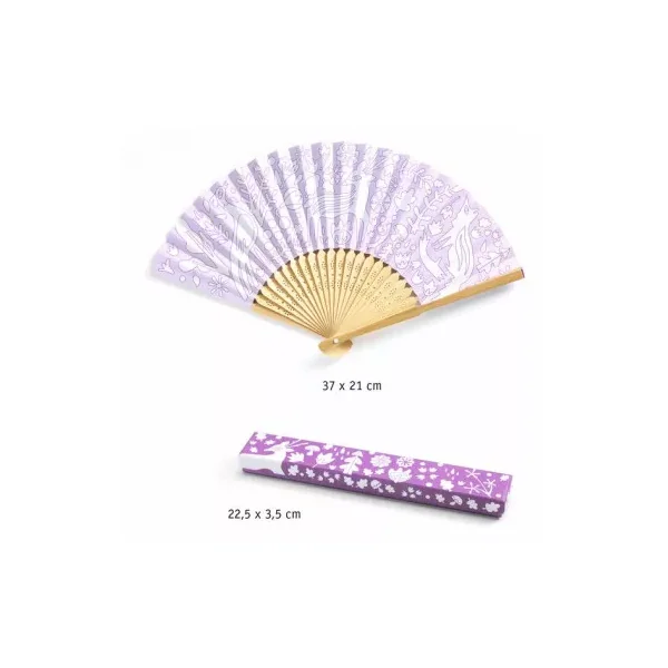 Eventail à colorier belle des bois - Do it Yourself Djeco