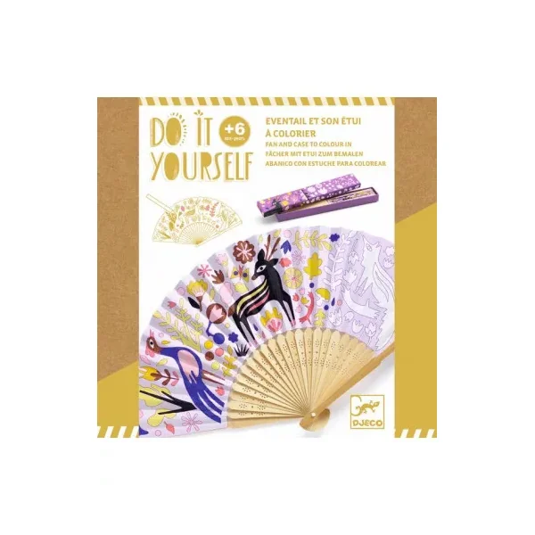 Eventail à colorier belle des bois - Do it Yourself Djeco