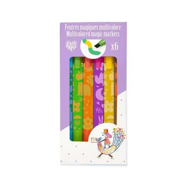 Feutres Magiques Multicolores Djeco - Loisirs Créatifs 3+