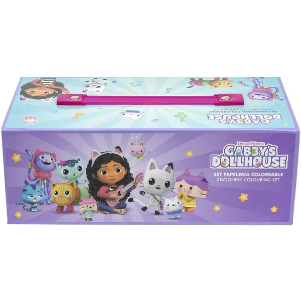 GABBY ET LA MAISON MAGIQUE - MALLETTE SET PAPETERIE COLORIAGE