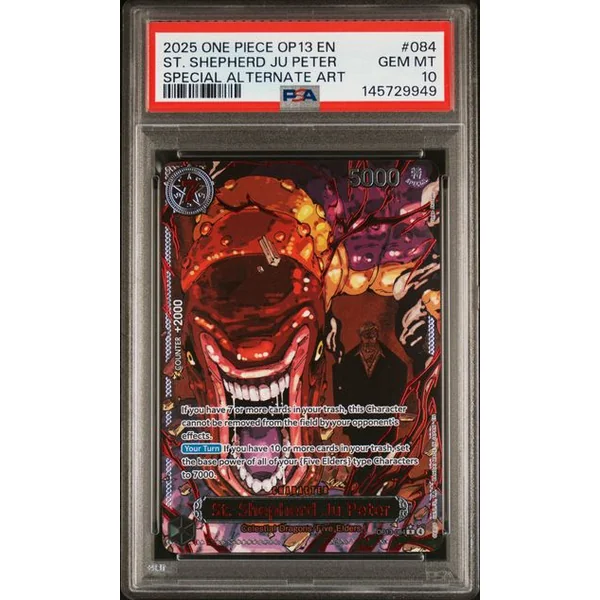 God Pack OP13 Les Cinq Doyens Gorosei ANGLAIS – Numéros consécutifs – PSA 10