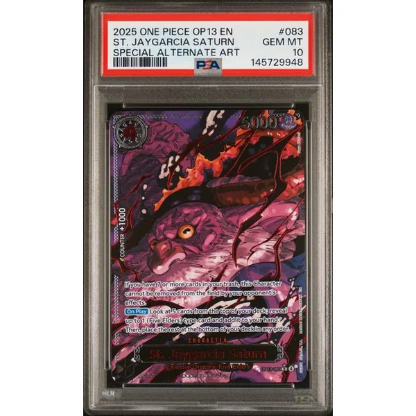 God Pack OP13 Les Cinq Doyens Gorosei ANGLAIS – Numéros consécutifs – PSA 10