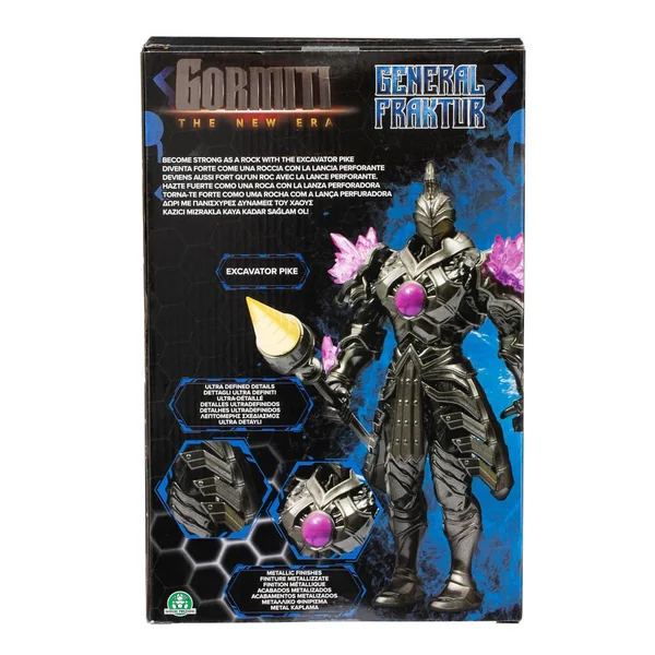 GORMITI - FIGURINE ARTICULEE DE 27 CM GORMITI AVEC ARME - GENERAL FRAKTUR