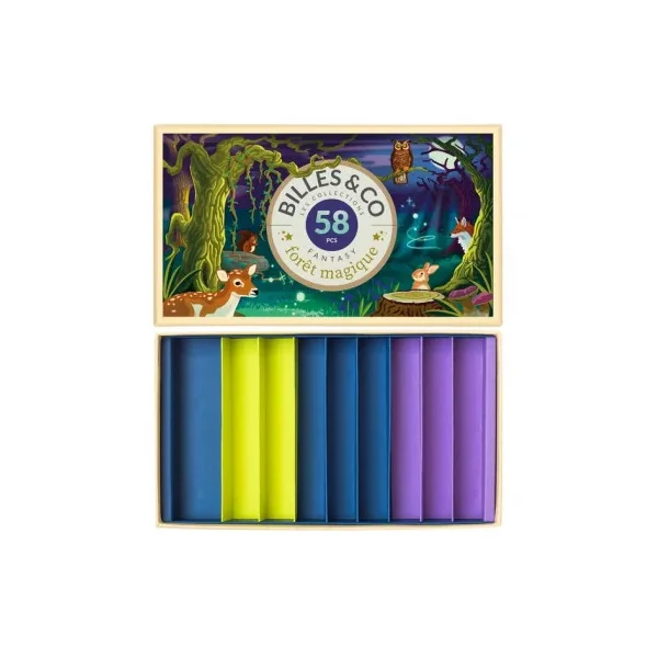 Grand Coffret 58 billes Foret Magique Billes & Co | Billes de collection