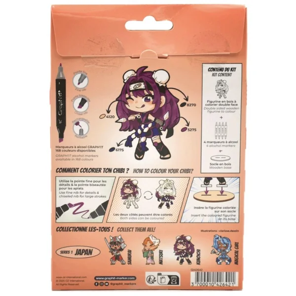 GRAPH'IT Chibis Kit coloriage figurine Kunoichi