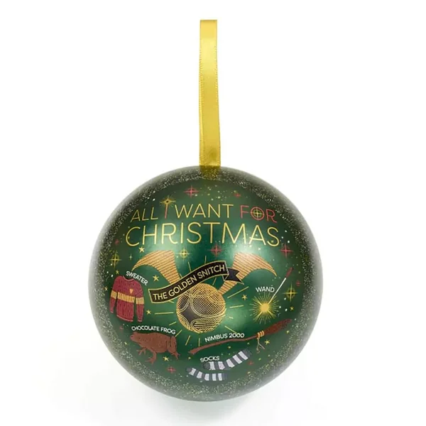 HARRY POTTER - BOULE DE NOEL ALL I WANT FOR CHRISTMAS - BRACELET VIF D’OR