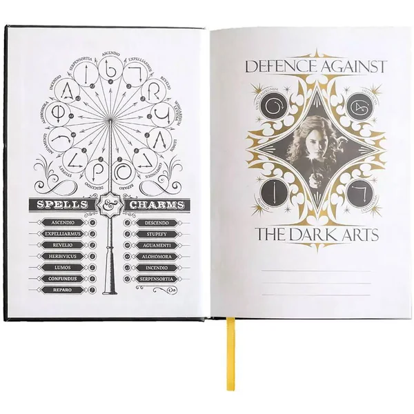HARRY POTTER - CARNET RIGIDE ET MARQUE-PAGE - HERMIONE ET SES SORTS