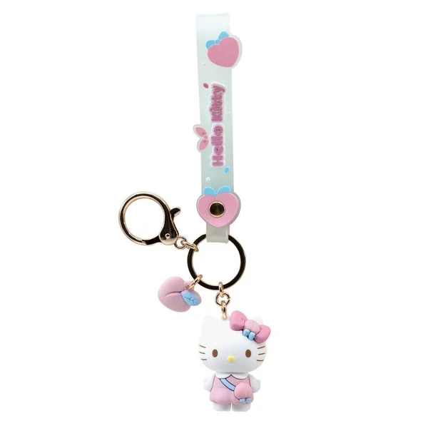 HELLO KITTY - PORTE CLES ET SANGLE HELLO KITTY ET SES AMIS YUME SERIE PECHE