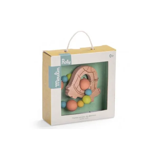 Hochet anneau de dentition tortue Trois Petits Lapins - Moulin Roty
