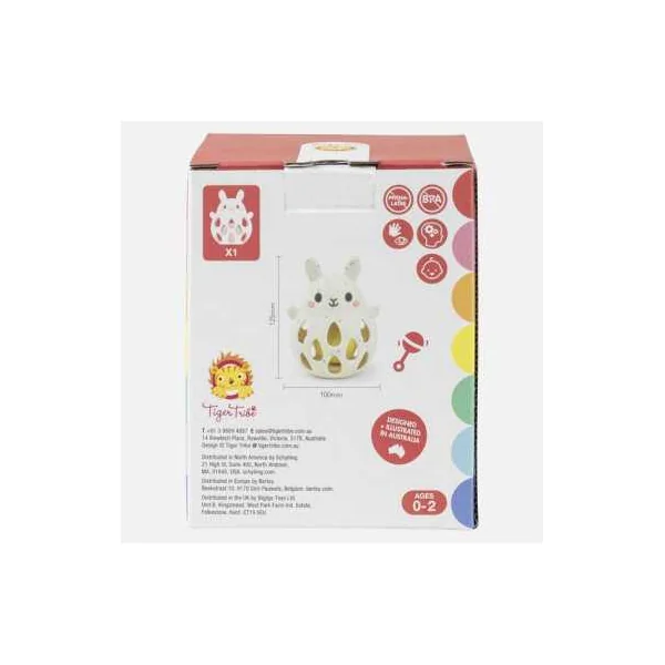 Hochet de Dentition Lapin en Silicone Tiger Tribe - Dès la naissance