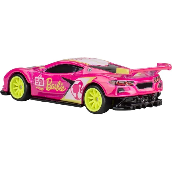 HOT WHEELS - VOITURE POP CULTURE 1/64 - BARBIE 65TH ANNIVERSARY CORVETTE C8.R - 21A