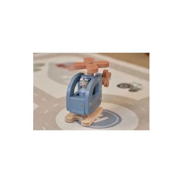 Hélicoptère avec figurine - Little Dutch - Jouet en bois - Dès 18 mois