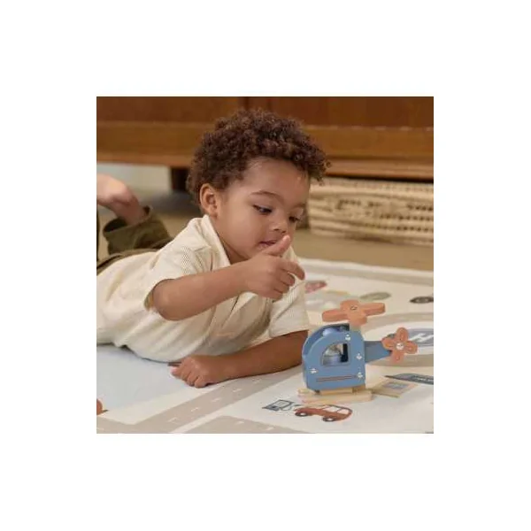 Hélicoptère avec figurine - Little Dutch - Jouet en bois - Dès 18 mois
