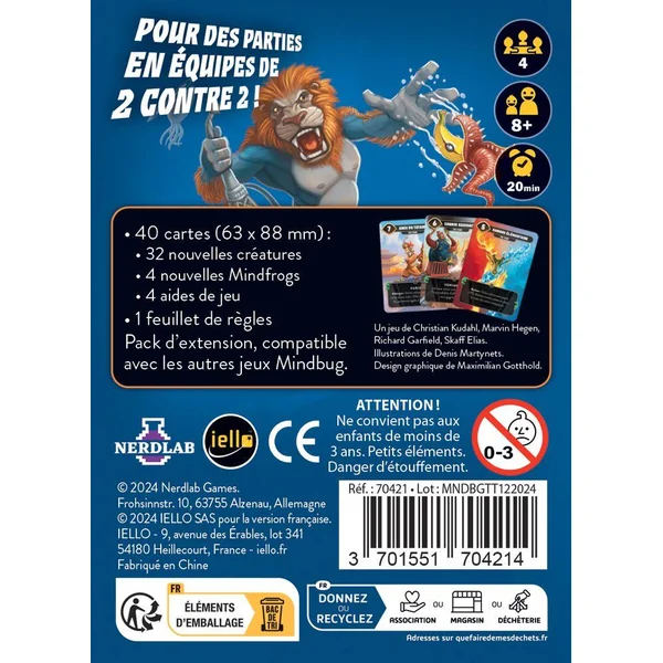 IELLO - MINDBUG : TAG TEAM : MODE 2 VS 2