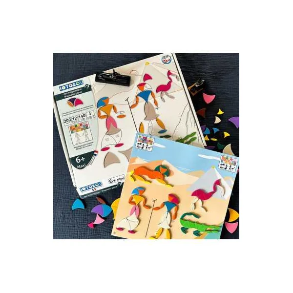 Iotobo 6+ Maxi | Grand Jeu de Mosaïques Magnétiques | Made in France