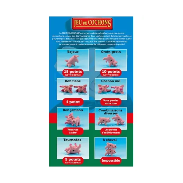 Jeu de Cochons | Le Jeu de Dés Déglingué et Ultra Rigolo