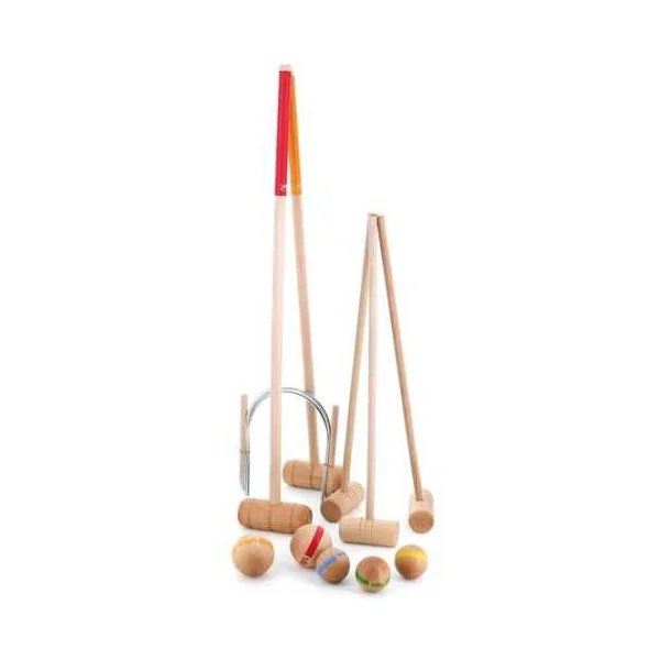 Jeu de croquet Famille 2 adultes + 3 enfants - Vilac - Jeu d'extérieur