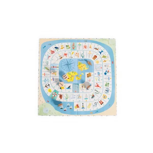 Jeu de l'oie de l'explorateur Le Jardin du Moulin - Moulin Roty