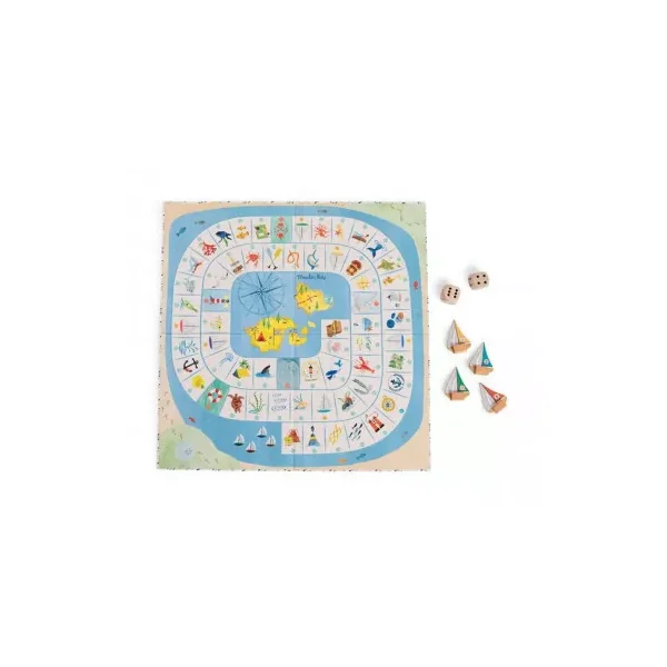 Jeu de l'oie de l'explorateur Le Jardin du Moulin - Moulin Roty