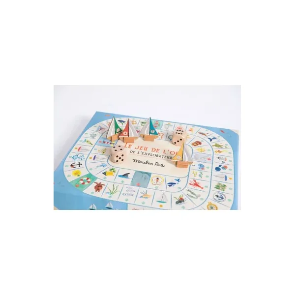 Jeu de l'oie de l'explorateur Le Jardin du Moulin - Moulin Roty