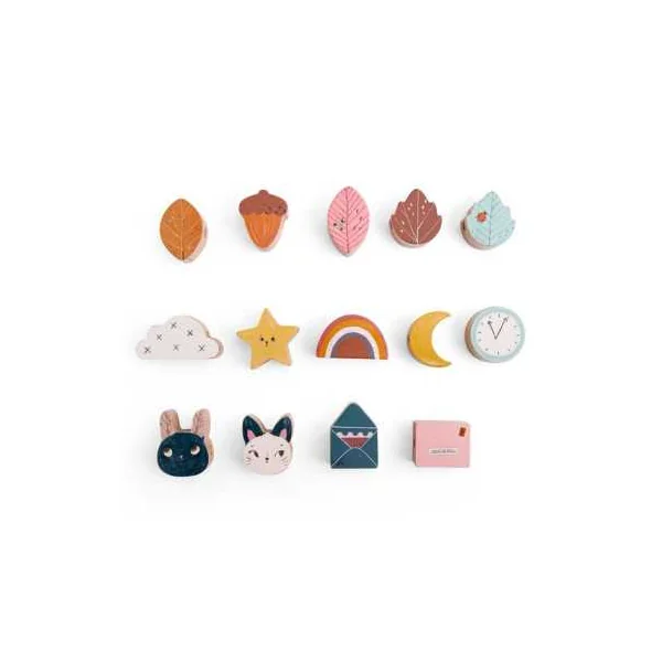 Jeu de perles en bois à enfiler Après la pluie - Moulin Roty