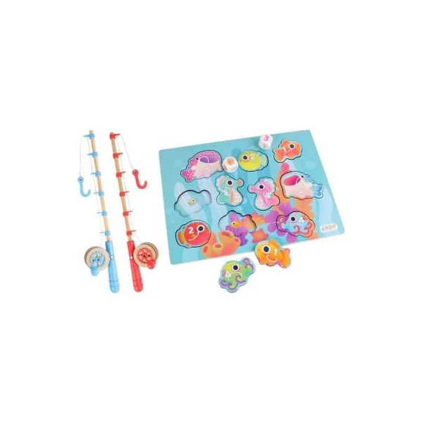 Jeu de pêche à la ligne - JADE - Jouet en bois enfant - Dès 3 ans