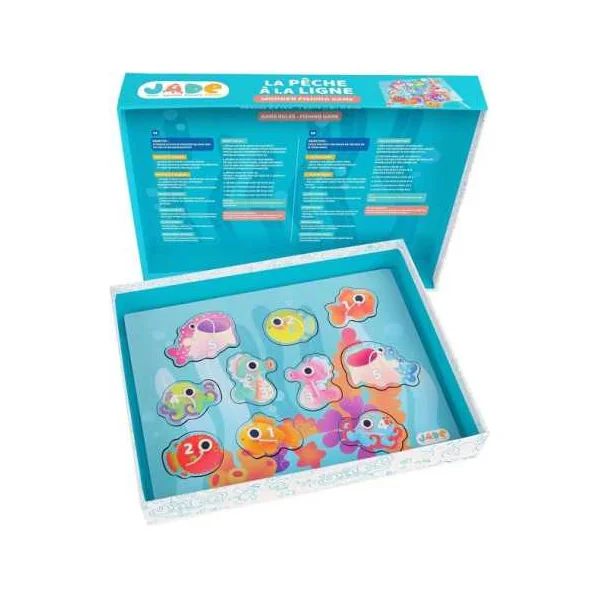 Jeu de pêche à la ligne - JADE - Jouet en bois enfant - Dès 3 ans