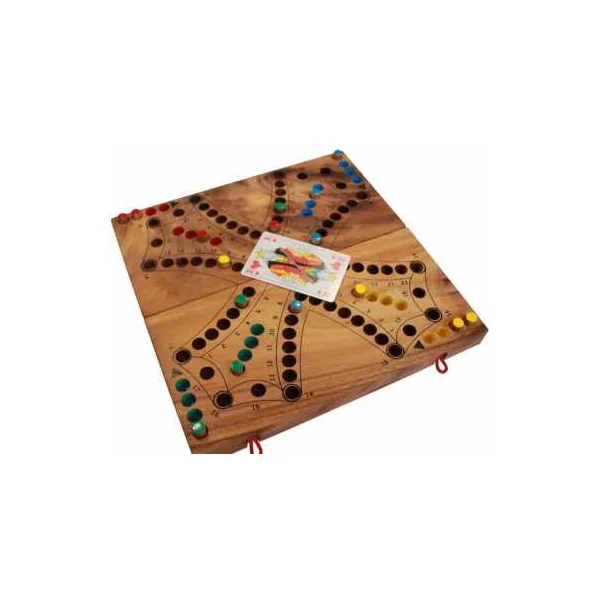 Jeu de Toc 4 Joueurs - Atelier Mikado - Petits Chevaux avec des cartes