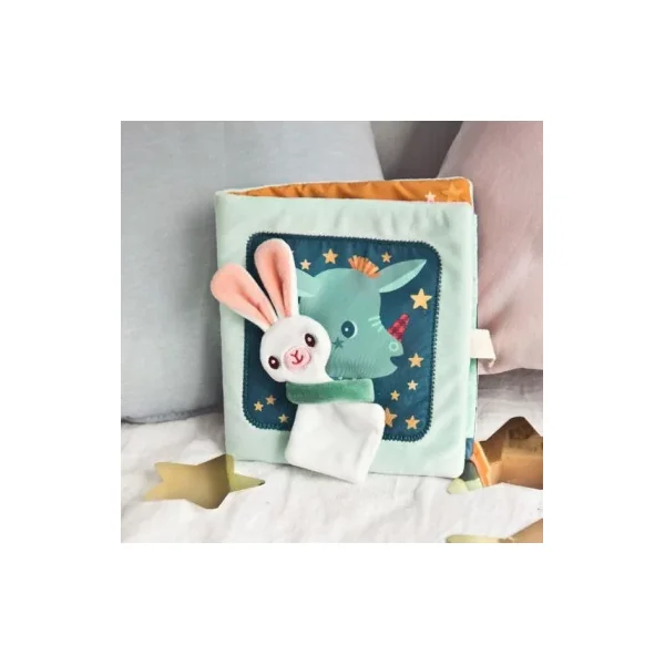 Joe et son doudou livre d'activité - Lilliputiens - Livre d'éveil en tissu