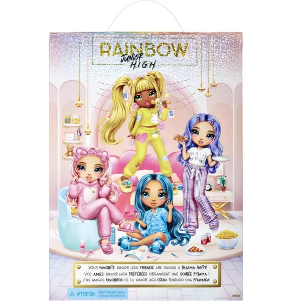 JUNIOR HIGH PYJAMA PARTY POUPEE MANNEQUIN 22CM - SKYLER BLEU ET ACCESSOIRES