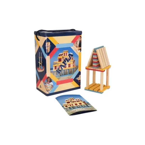 KAPLA Coffret Eté - 200 Planchettes en Bois Colorées 3-99 ans