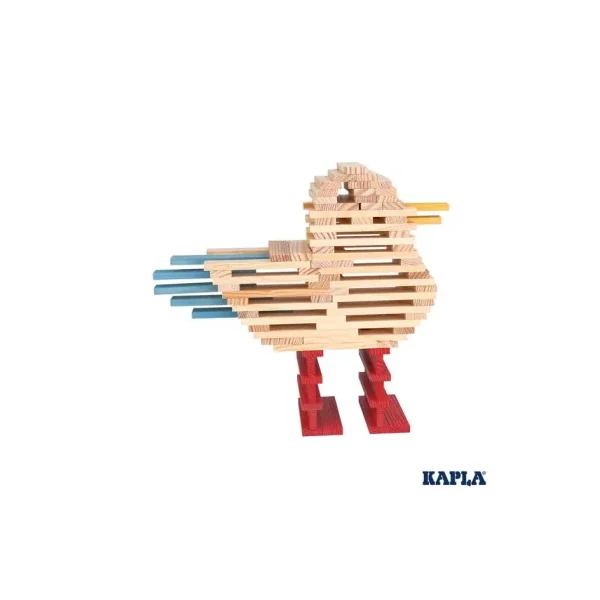 KAPLA Coffret Eté - 200 Planchettes en Bois Colorées 3-99 ans