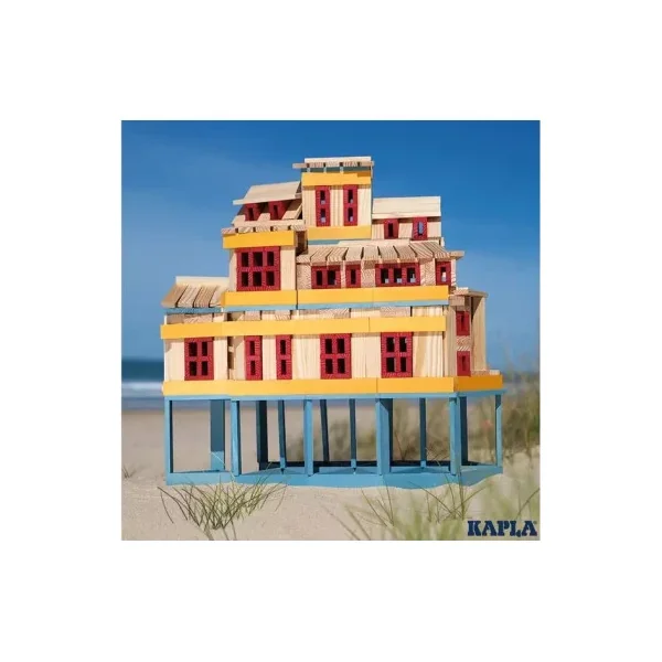 KAPLA Coffret Eté - 200 Planchettes en Bois Colorées 3-99 ans