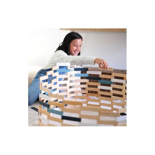 KAPLA Coffret Hiver - 200 Planchettes en Bois Colorées 3-99 ans