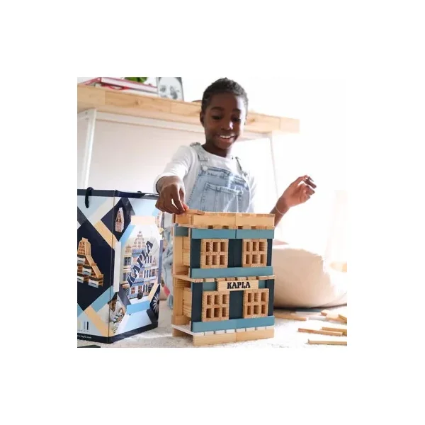 KAPLA Coffret Hiver - 200 Planchettes en Bois Colorées 3-99 ans