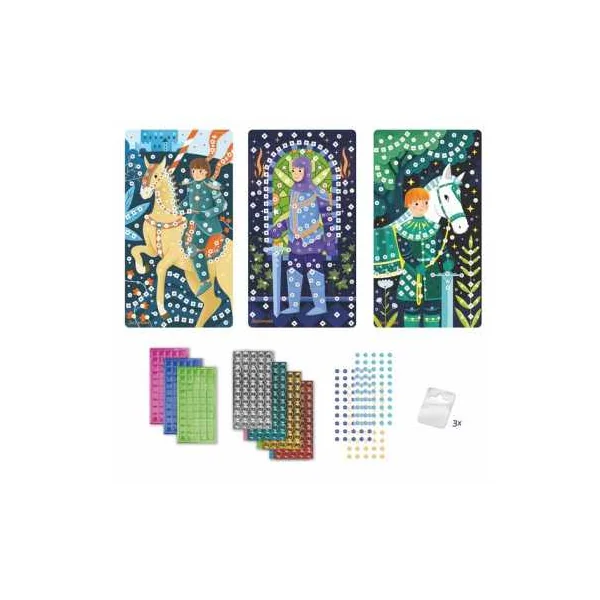 Kit 3 Mosaïques Chevaliers Sycomore | Loisirs créatifs dès 5 ans