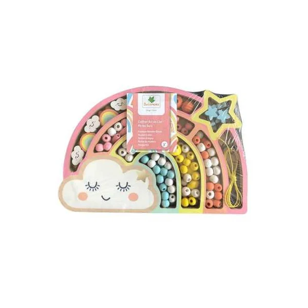 Kit Bijoux Arc-en-ciel Sycomore | Perles en Bois pour Enfant