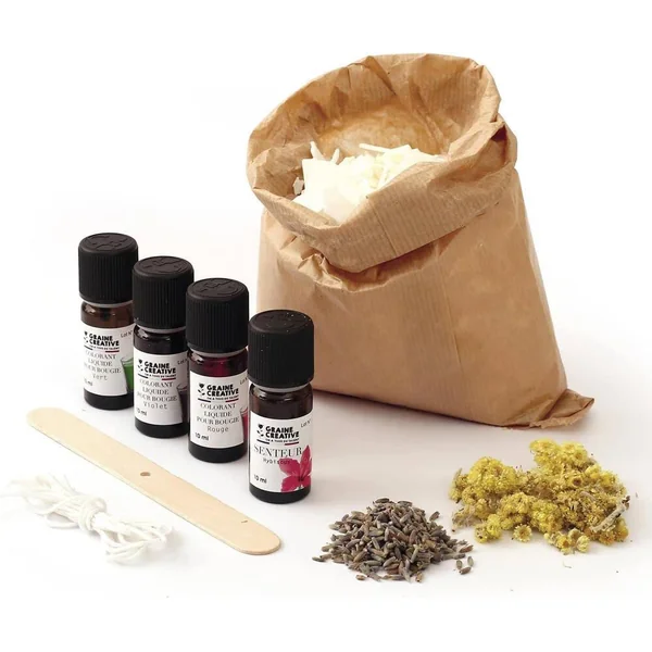 KIT BOUGIES FLEURIES ET COLOREES